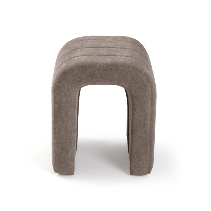 Versa Taburete Tapizado Beige Metal Terciopelo 38x45 cm Versa Taburete Tapizado Beige Metal Terciopelo 38x45 cm