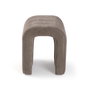 Versa Taburete Tapizado Beige Metal Terciopelo 38x45 cm