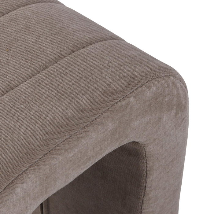 Versa Taburete Tapizado Beige Metal Terciopelo 38x45 cm Versa Taburete Tapizado Beige Metal Terciopelo 38x45 cm