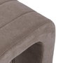 Versa Taburete Tapizado Beige Metal Terciopelo 38x45 cm