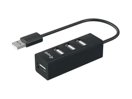 EQUIP Hub USB 2.0 de 4 puertos Negro
