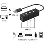 Equip 128955 Hub USB 2.0 Tipo A de 4 Puertos para PC y Portátil, Negro