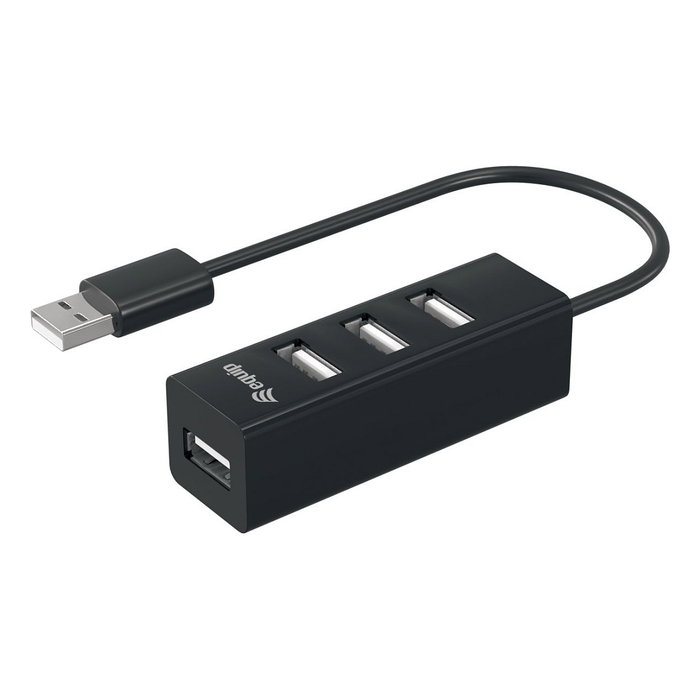 Equip Hub USB 2.0 de 4 puertos Negro Equip Hub USB 2.0 de 4 puertos Negro