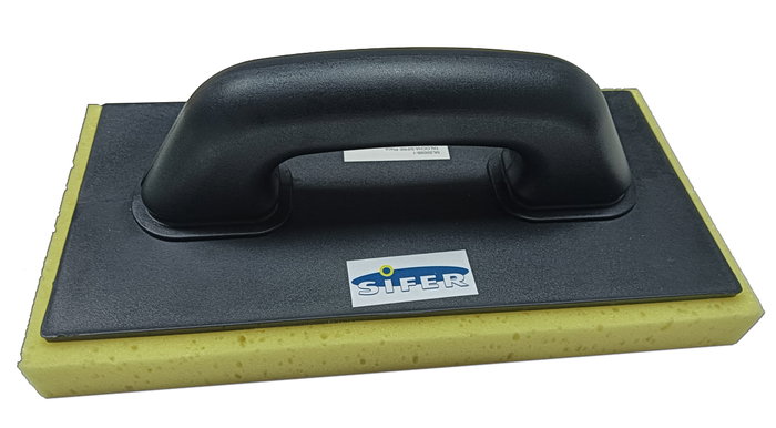 SIFER Plancha de Plástico con Placa ABS Negra y Esponja Amarilla SIFER Plancha de Plástico con Placa ABS Negra y Esponja Amarilla