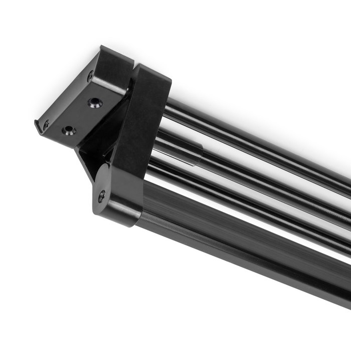 Emuca Colgador extraíble para armario, Aluminio, Pintado negro