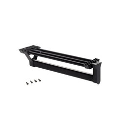 Emuca Colgador extraíble para armario, Aluminio, Pintado negro