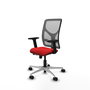 PIQUERAS Y CRESPO Silla de oficina Motilla con mecanismo Sincro/Traslack Rojo y Gris