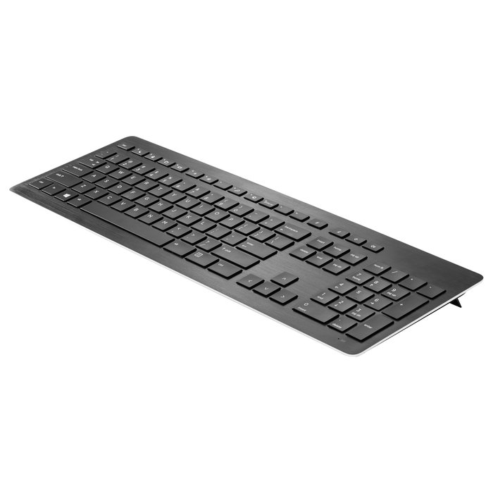 HP Teclado Inalámbrico Premium, Layout Alemán (DE), Aluminio Anodizado, Negro, 100%, RF, Compatible con Windows 10/8.1/7, Receptor USB Incluido HP Teclado Inalámbrico Premium, Layout Alemán (DE), Aluminio Anodizado, Negro, 100%, RF, Compatible con Windows 10/8.1/7, Receptor USB Incluido
