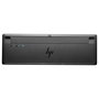 HP Teclado Inalámbrico Premium, Layout Alemán (DE), Aluminio Anodizado, Negro, 100%, RF, Compatible con Windows 10/8.1/7, Receptor USB Incluido