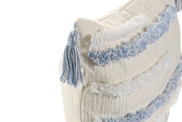 DKD Home Decor Cushions ch1c25 Cojín Blanco Azul 30 x 50 cm (2 Unidades)