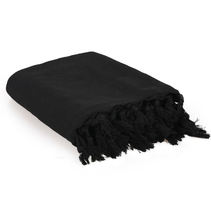 L'essentiel linge de maison Funda de Sofá Asya - Negro 115 x 200 cm L'essentiel linge de maison Funda de Sofá Asya - Negro 115 x 200 cm