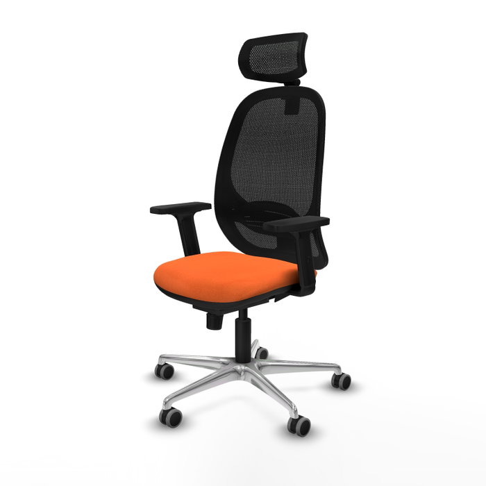 PIQUERAS Y CRESPO Silla de oficina Cilanco Naranja con Mecanismo Sincro