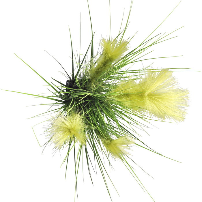 Day Planta Artificial Gramínea Plumosa, Decoración Interior, 19 cm Diámetro Maceta, 95 cm Altura