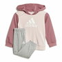 Chándal Infantil Adidas Essentials Colorblock Gris Rosa