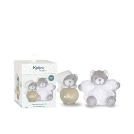 Kaloo Dragée Estuche - Agua de Perfume sin Alcohol para Bebés con Peluche de Osito, Vaporizador 100 ml