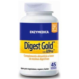 Enzymedica Digest Gold Con ATPro 45 Cápsulas Vegetales