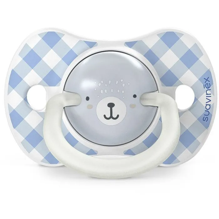 Suavinex Paquete de 2 Chupetes Simétricos Night&Day Wild&Free SX Pro para 6 a 18 Meses - Azul