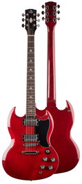 Guitarra Eléctrica Serie Sg300 de Prodipe Roja