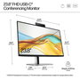 HP Monitor de Conferencias 524pm Serie 5 Pro 23.8" FHD USB-C