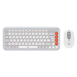 Logitech 920-013141 POP ICON COMBO Teclado y Ratón Inalámbrico Bluetooth QWERTY US Blanco/Off White