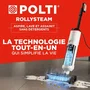 Polti Aspiradora mopa a vapor RollySteam WD10, 7000 Pa, 0.6 L, Negro/Blanco POL8007411013973