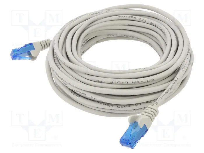 GOOBAY Patch cord Cat 6a U/UTP 10m gris