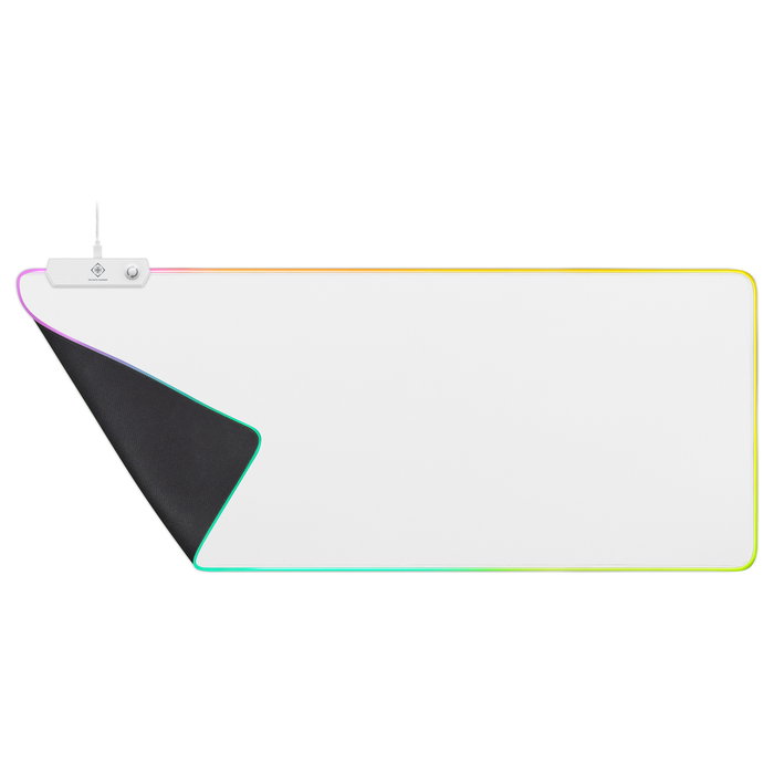 Deltaco Gaming WMP90 RGB Gaming Mouse Pad XL - Alfombrilla de ratón, 900x360mm, superficie de tela, iluminación RGB, base antiderrapante, USB