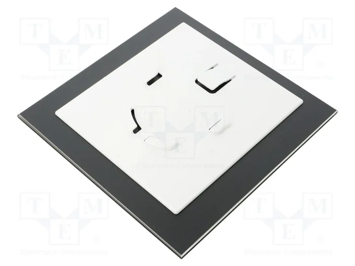 ORNO Panel decorativo de vidrio negro/dorado 170x170x10mm ORNO Panel decorativo de vidrio negro/dorado 170x170x10mm
