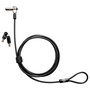 HP Nano Candado de Seguridad con Cable para Portátil - 1.83 m, Código, Acero Galvanizado - Compatible con HP Pro x2 612 G2 y Elite x2 1012 G2