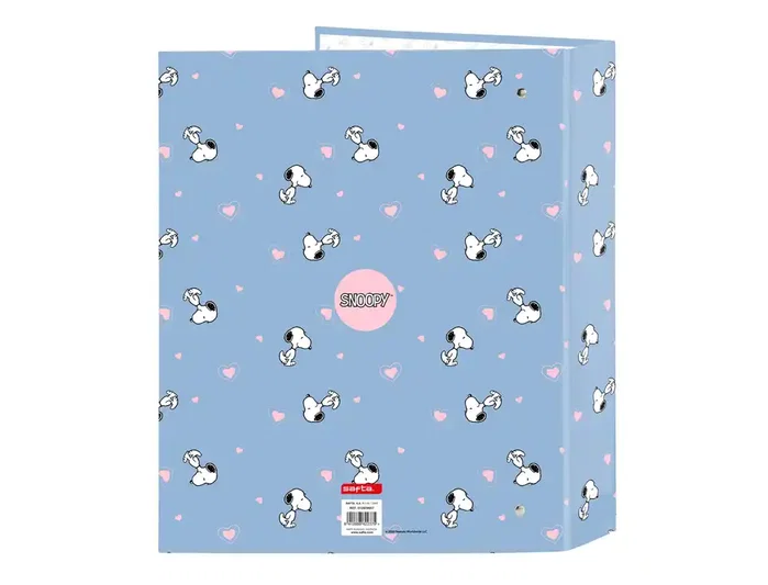 Safta Carpeta de cartón con 4 anillas Snoopy lomo ancho Safta Carpeta de cartón con 4 anillas Snoopy lomo ancho