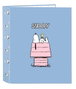 Safta Carpeta de Anillas Snoopy Lomo Ancho