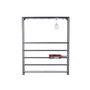 DKD Home Decor Botellero Metal Negro 75x16x180