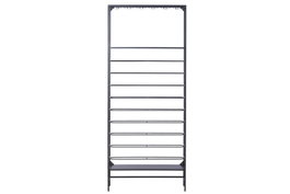 DKD Home Decor Botellero Loft, Metal, Negro, 16 x 180 x 75 cm, 11 Estantes
