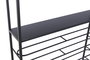 DKD Home Decor Botellero Loft, Metal, Negro, 16 x 180 x 75 cm, 11 Estantes