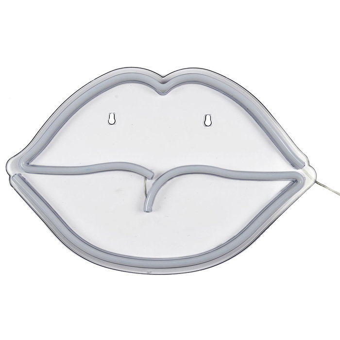 Home Deco Factory Lámpara Neón LED USB "Boca" Colección Neon 150 Leds 620-650K Luz Cálida con Cable USB 2 Metros 42x2x28cm
