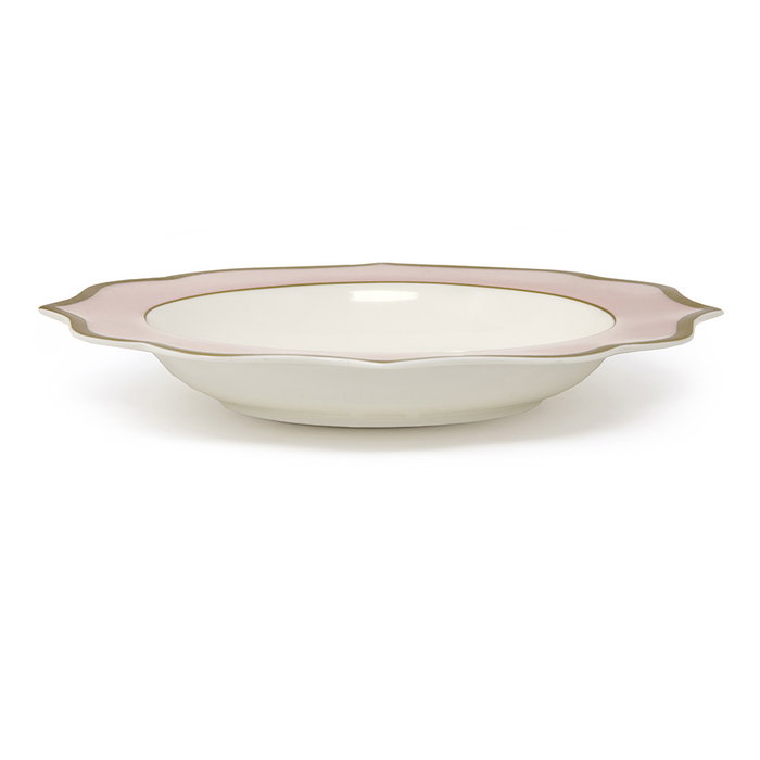 Le Creuset Plato Hondo 22 cm Colección Ionica en Bone China (6 Unidades)