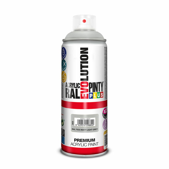 Pinty Plus Pintura Acrílica Spray Evolution RAL 7035 Matt Light Grey Pinty Plus Pintura Acrílica Spray Evolution RAL 7035 Matt Light Grey