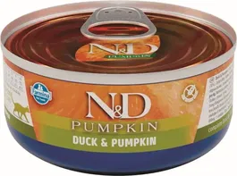Farmina N&D Cat Pumpkin Pato Caja 24x70 gr Alimento Húmedo para Gatos
