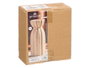 GIFTDECOR Jarrón Sahara Rayas Anchas Tierra Mediano