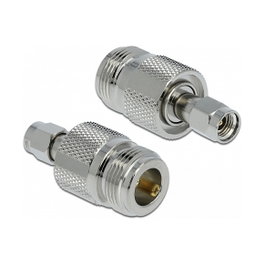 DeLOCK Adaptador N hembra a RP-SMA macho 89903 Gris