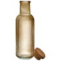 Home Deco Factory Botella de Vidrio Ámbar 1 L con Tapón de Corcho