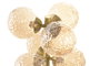 DKD Home Decor Lámpara de Sobremesa de Cristal y Metal Dorado con Bolas
