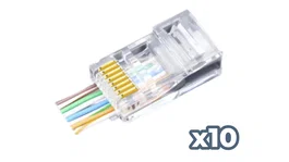 Phasak Conector RJ45 Fastcrimp Cat. 6 UTP AWG22 (Pack 10)