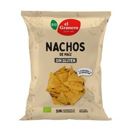 El Granero Integral Nachos de Maíz Natural Bio 125g (Pack de 10 unidades)