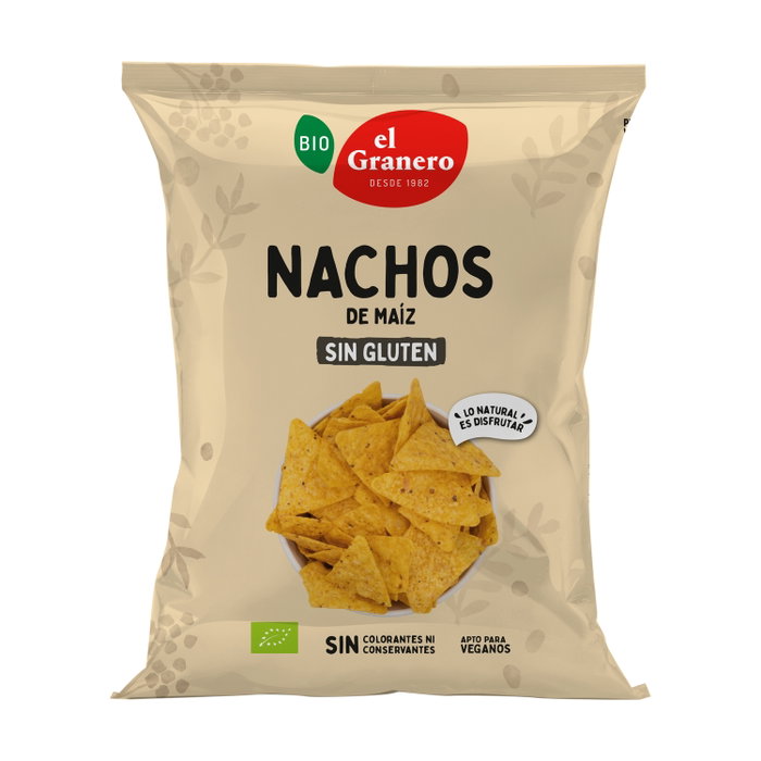 El Granero Integral Nachos de Maíz Natural Bio 125g (Pack de 10 unidades) El Granero Integral Nachos de Maíz Natural Bio 125g (Pack de 10 unidades)