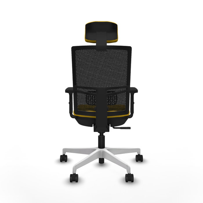 PIQUERAS Y CRESPO Silla de oficina Yunquera con mecanismo Sincro, Amarillo y Negro PIQUERAS Y CRESPO Silla de oficina Yunquera con mecanismo Sincro, Amarillo y Negro