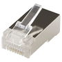 MicroConnect Conector Modular RJ45 Cat6 FTP Fácil Paso 100 Unidades Cableado Red
