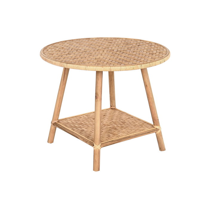 DKD Home Decor Mesita Auxiliar Tropical Marron Bambu Ratan 61 x 49 x 61 cm DKD Home Decor Mesita Auxiliar Tropical Marron Bambu Ratan 61 x 49 x 61 cm