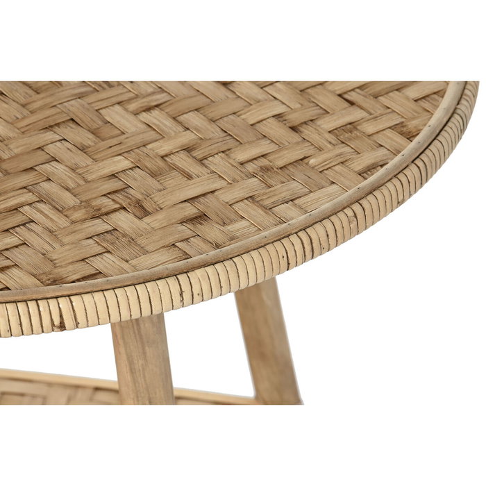 DKD Home Decor Mesita Auxiliar Tropical Marron Bambu Ratan 61 x 49 x 61 cm DKD Home Decor Mesita Auxiliar Tropical Marron Bambu Ratan 61 x 49 x 61 cm