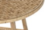DKD Home Decor Mesita Auxiliar Tropical Marron Bambu Ratan 61 x 49 x 61 cm